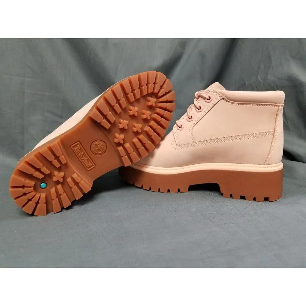 Timberland Girls Nellie Stonestreet Platform Boots Pink Size 4.5 NEW IN BOX! - Picture 2 of 12